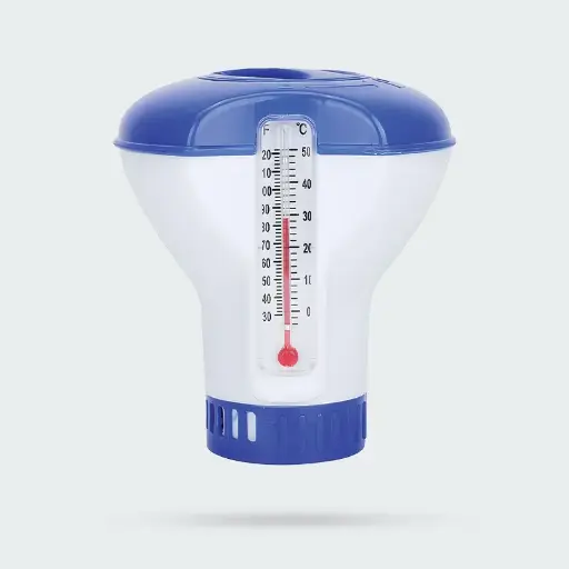 5" Floating Chemical w/ Thermometer