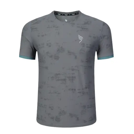 T5-6232# Tago Asala Round Shirt Grey